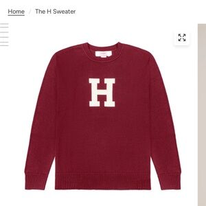 Harvard Shop H Sweater in Red